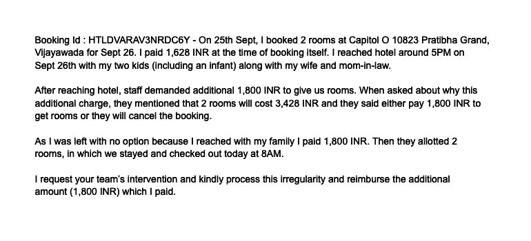 RamiRamilu's tweet photo. @GoibiboSupport
  Issue with Booking Id : HTLDVARAV3NRDC6Y is described in attached image. Payment receipts in dispute are also attached.
@SanjayBhasin5 https://t.co/z9xjg108Qs