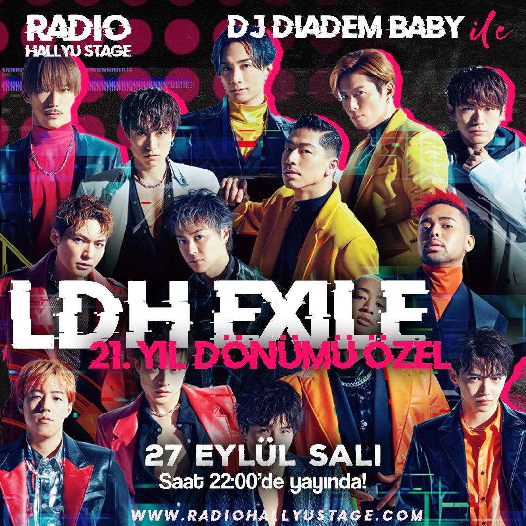 RadioHallyuStg's tweet photo. 🎙| EXILE ÖZEL YAYINI

Exile'ın 21.yıldönümünü birlikte kutlamaya ne dersiniz millet💃 Bu yetenekli grubun şarkılarıyla çok eğleneceğiz! Herkesi bu akşam saat 22:00'de sohbet panelimize bekliyoruz~
@GenerationsTR
https://t.co/v75UmV4Fnf 
#EXILE21周年 #EXILE
#EXILE21thanniversary https://t.co/rLDxXAtT6M