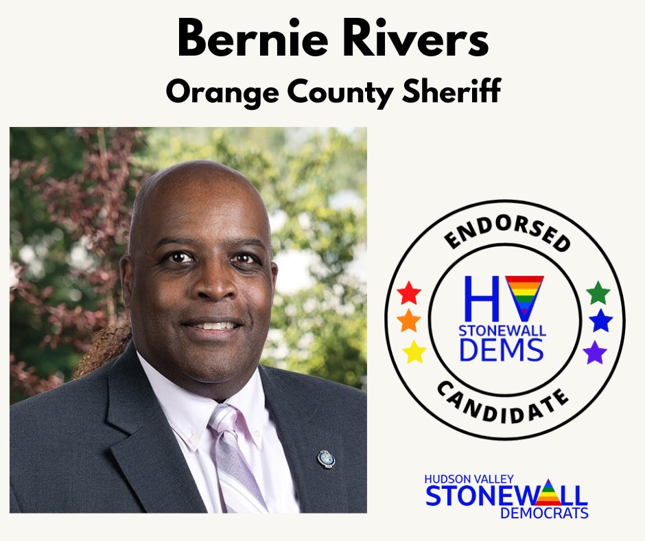 HVSD endorse Bernie Rivers for Orange County Sheriff! <a href="/BernieRivers5/">Bernie Rivers</a> @therealOCNYDems