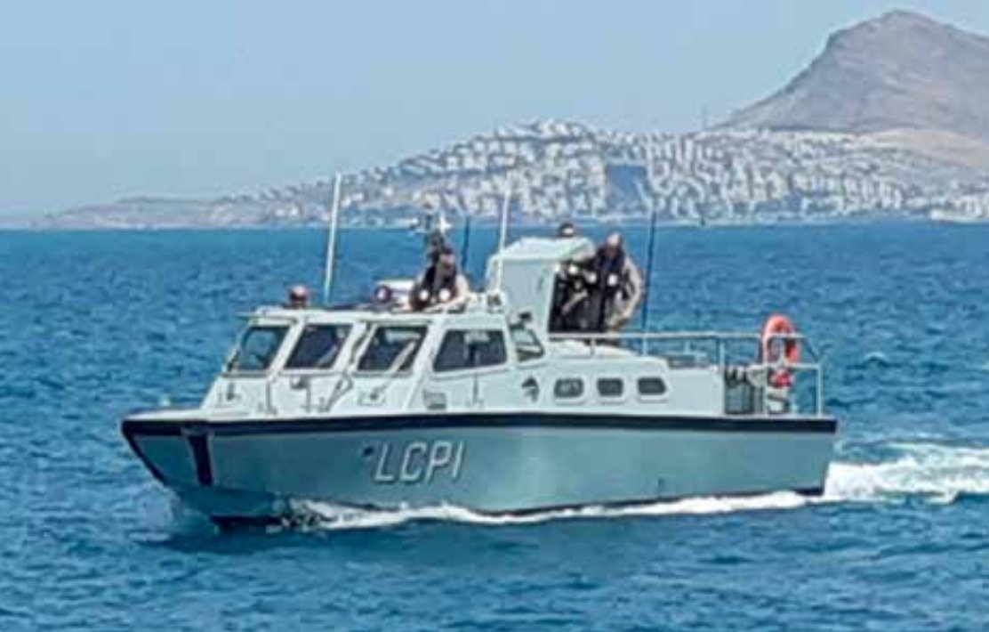 rafn's tweet image. The danish navy vessel #LCP1 close to #Bornholm is waiting for frigate F341 #Absalon arriving at the gas leaks #NordStream1 #NordStream2 #gasleak #sabotage