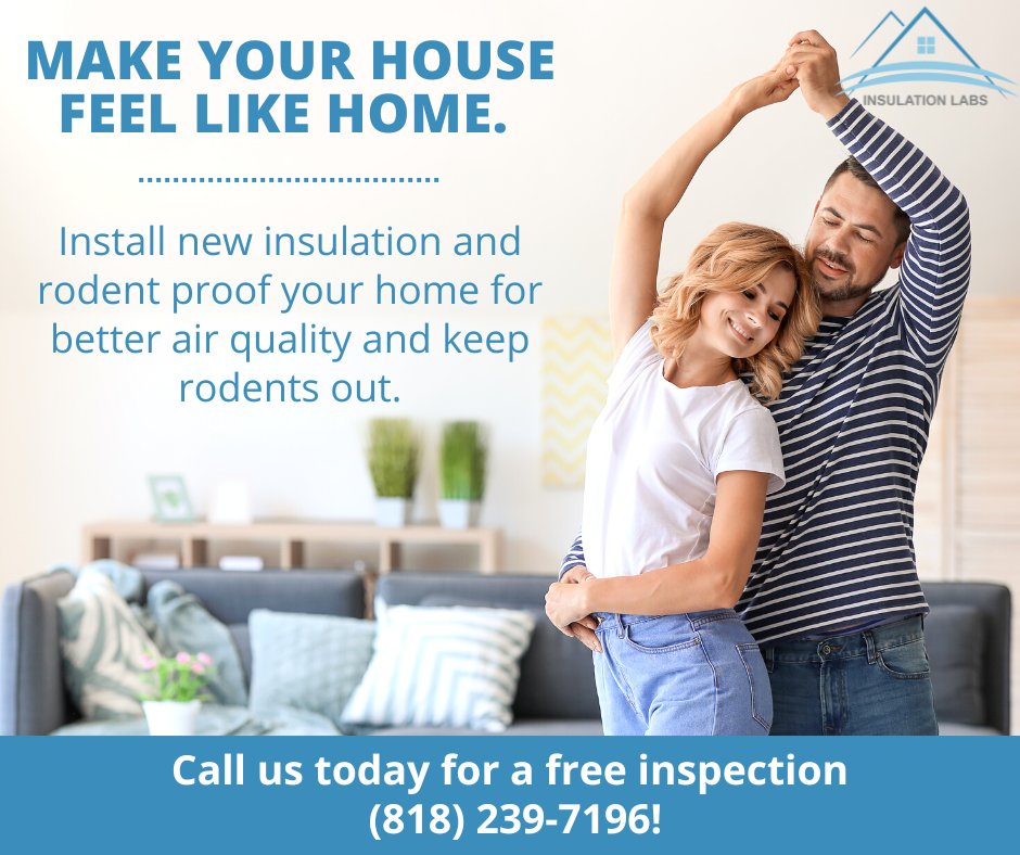 Insulationlabs's tweet image. Make your house feel like home with new insulation to help stay comfortable and safe all year round. Call us today for a free inspection (818) 239-7196!