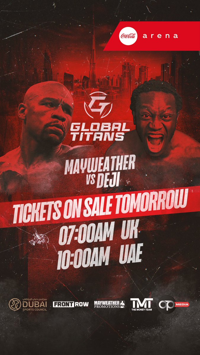 Get Floyd Mayweather vs Deji tickets here: coca-cola-arena.com/en/events/Glob…