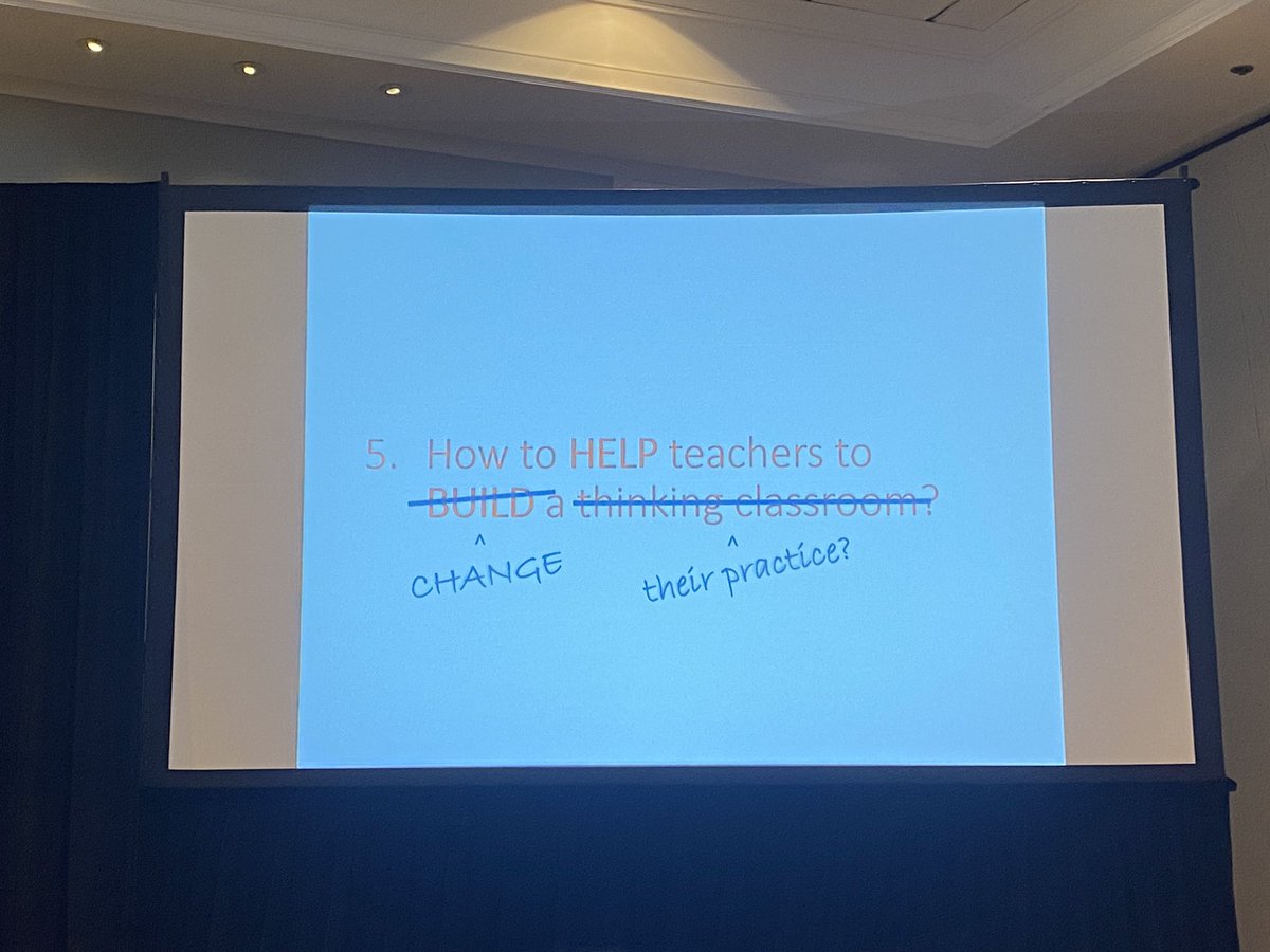 How do we help teachers CHANGE their practice? We can’t go back to how we were doing things before, we need to make changes and look forward. @pgliljedahl @MathEdLeaders #BoldLeadership #NCSM22 @AllLearnersMath