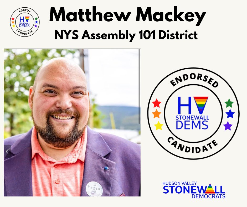 HVSD endorse Matthew Mackey for NYS Assembly in the 101st District! <a href="/CarbieThe/">Carbie The Dragtivist</a> @therealOCNYDems