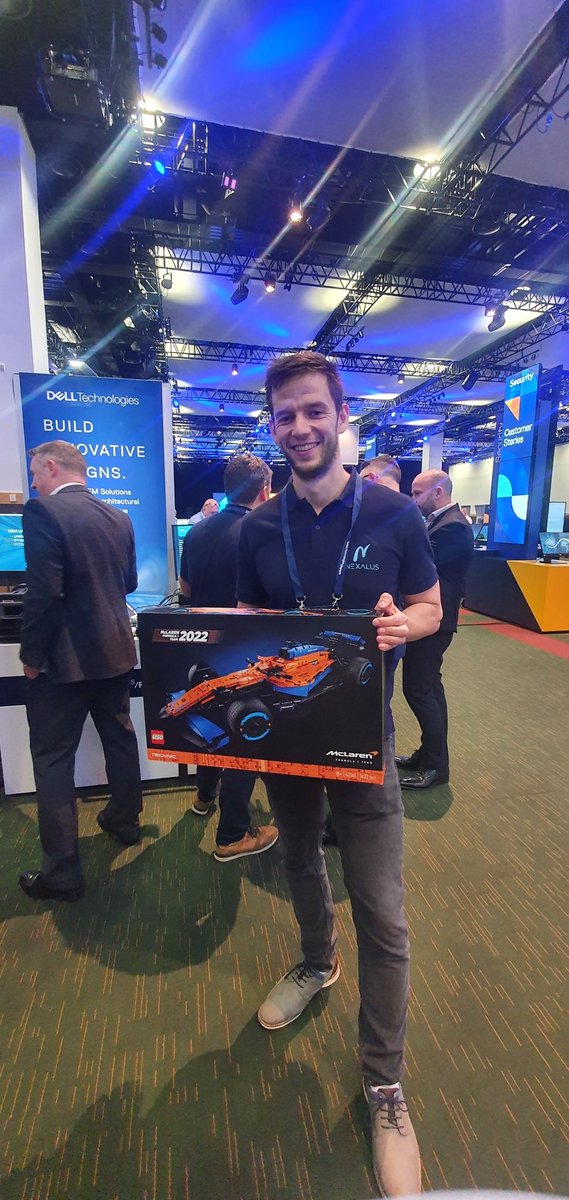 NexalusCooling's tweet photo. Not only do we dominate the electronics cooling space, we were also setting the pace on the Dell Technologies F1 simulator today. Our Product Development Manager, Richard Jenkins at the @DellTech Forum after his podium finish!
#SettingThePace #CoolingTheCloud https://t.co/f5fbO6mqxy