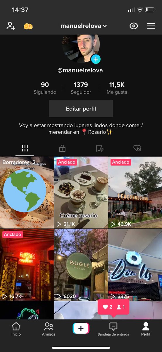 ManuelRelovaa's tweet photo. Che, veo que muchos quieren lista de lugares para ir a merendar/comer, pero les ofrezco algo mejor, pasen por mi cuenta de tik tok qué hay reseñas DE TODO y todas las semanas subo 1 o 2 hasta catas y demás, acá está la posta y si no está bueno lo digo 🫠 https://t.co/Vrbsv6bBOM https://t.co/d8O6T7k5rL