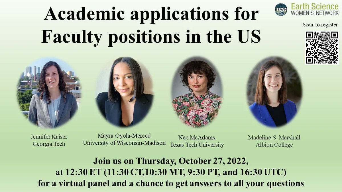 Are you applying for a faculty position in the US this fall?
If the answer it yes, then register NOW for our upcoming webinar on Applying for Faculty Positions: eswnonline.org/applying-for-f…