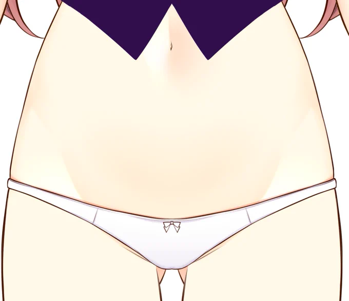 おへそしか出ないのにパンツと前から見えるお尻のパーツ作ってるの我ながら意味分かんなくてテンション上がってる 