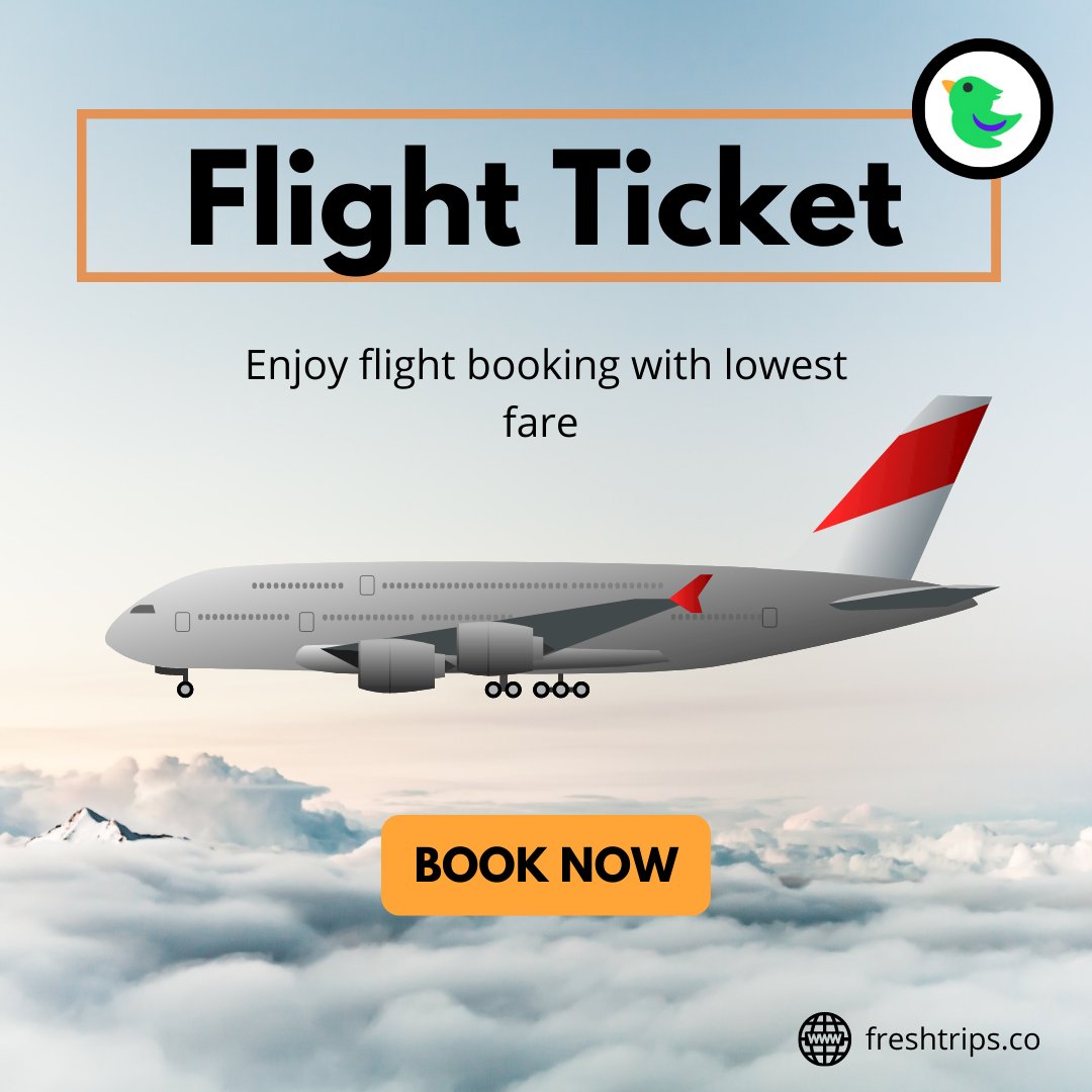 Looking for the cheapest fare on flight tickets? You are at the right place 🛫

Now book flight tickets at lowest price without convenience fees or additional charges 😍

#freshtrips #flight #cheapflightticket #flightticket #flightbooking #domesticflights #internationalflights