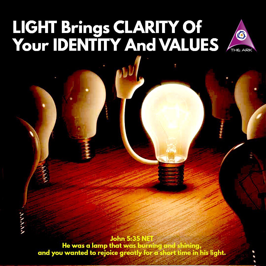 LIGHT brings CLARITY of your IDENTITY and VALUES.