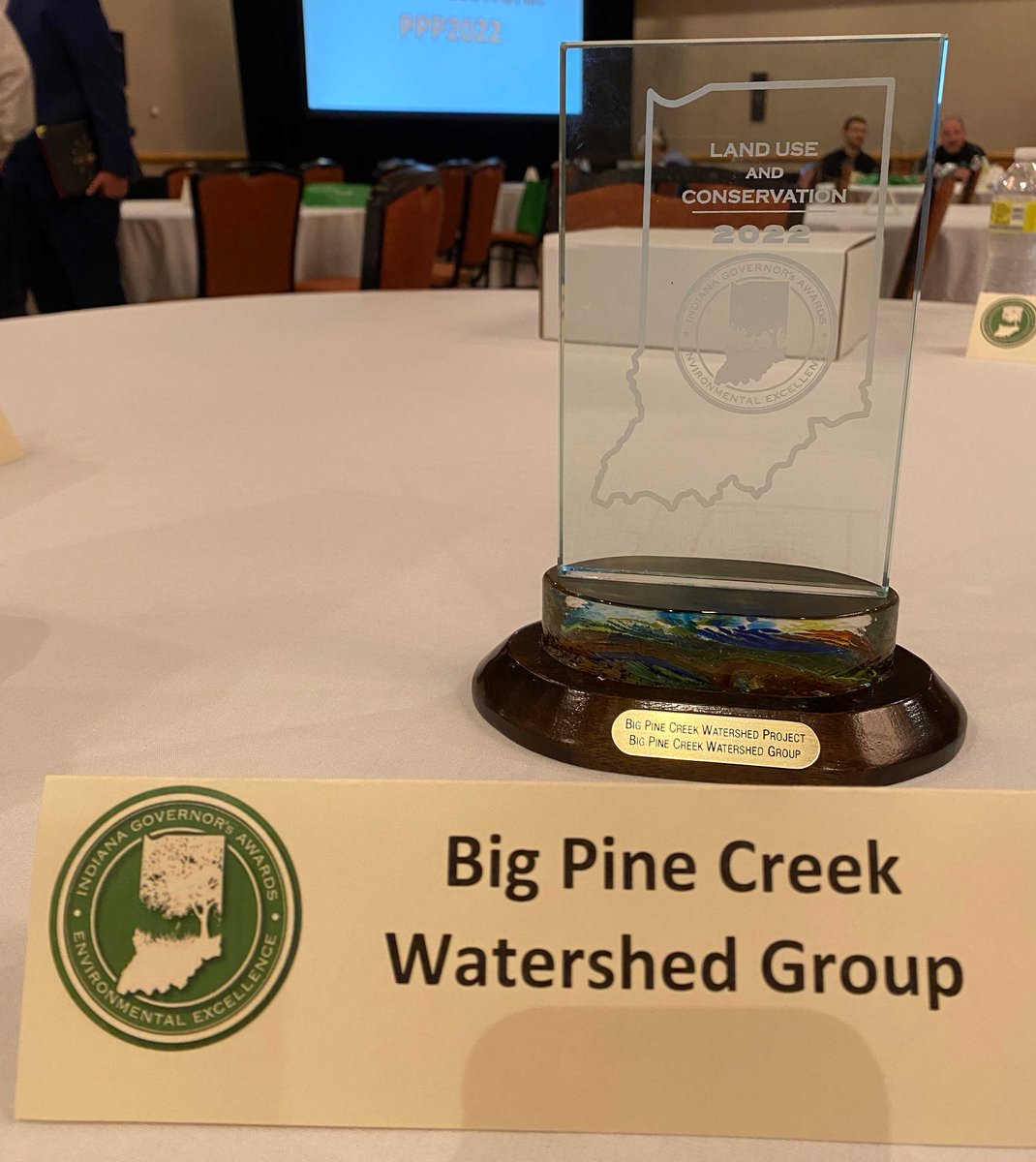 Congrats to the Big Pine Creek Watershed! This program to prevent nutrient and sedimentary run off just won one of <a href="/idemnews/">Indiana Department of Environmental Management</a>'s Governor's Awards for Environmental Excellence! Many partners make this work, including <a href="/Ceres_Solutions/">Ceres Solutions</a> &amp; <a href="/IndianaNRCS/">NRCS Indiana</a>. More at nature.ly/3Rk1d2G