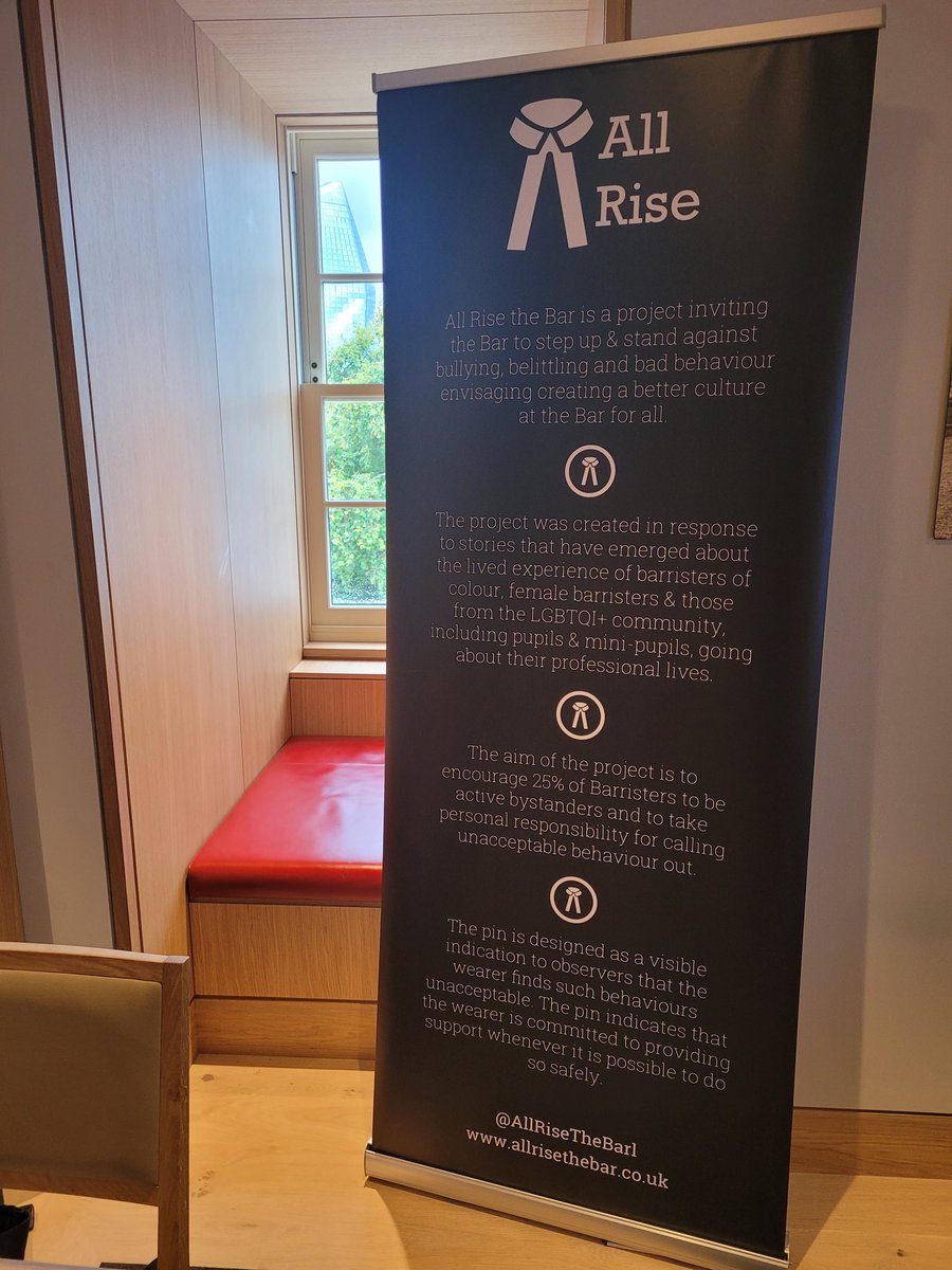 Looking forward to meeting some of the future of the Bar tonight at the introductory event for students at <a href="/TheInnerTemple/">The Inner Temple</a> - check out our gorgeous new roller banner!