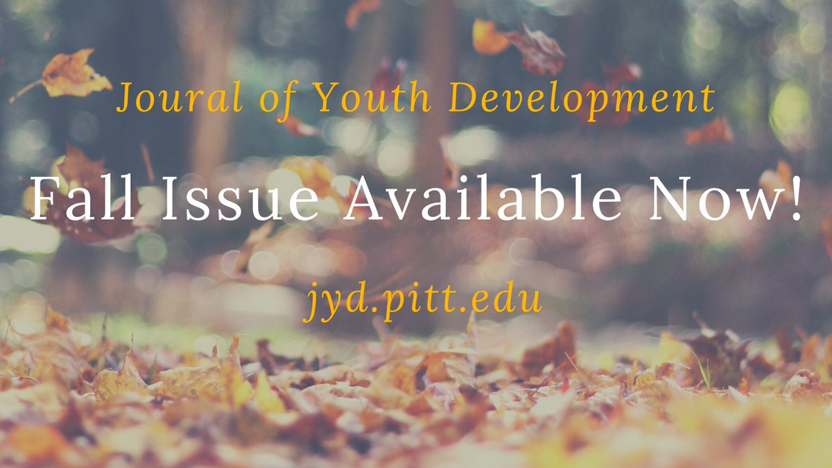 Journal of Youth Development tweet media