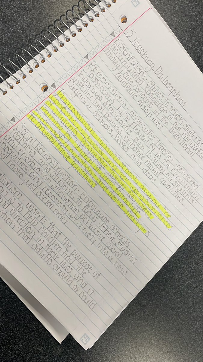 Macie_Nash_'s tweet photo. Today in #EDUC200 we discussed the 5 teaching philosophies. Our whole group identifies as Progressivists. We believe students’ real-world experiences and curiosities should be the center of our curriculum and we as educators help students form meaningful questions! #01FA22 https://t.co/TYpQTPSnMq