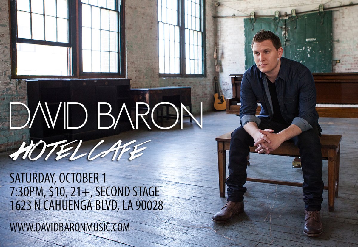 davidbaronmusic's tweet photo. Hey LA friends, I'm playing a full-band rock show at @thehotelcafe this Saturday 10/1! 7:30, $10, 21+. It’s my first time performing since the pandemic, and I couldn’t be more excited to get back out there. Can't wait to rock out with you guys, hope you can make it! https://t.co/bbIk9UYQaT