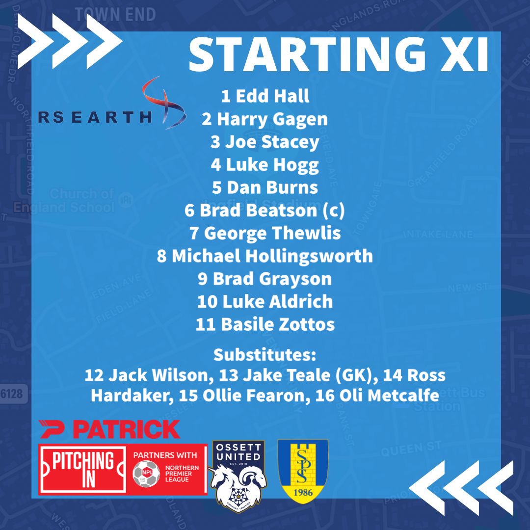 Here’s your starting XI for tonight’s #pitchingIn <a href="/NorthernPremLge/">The Pitching In Northern Premier League</a> tie v <a href="/parksteelsfc/">Stocksbridge Park Steels</a>