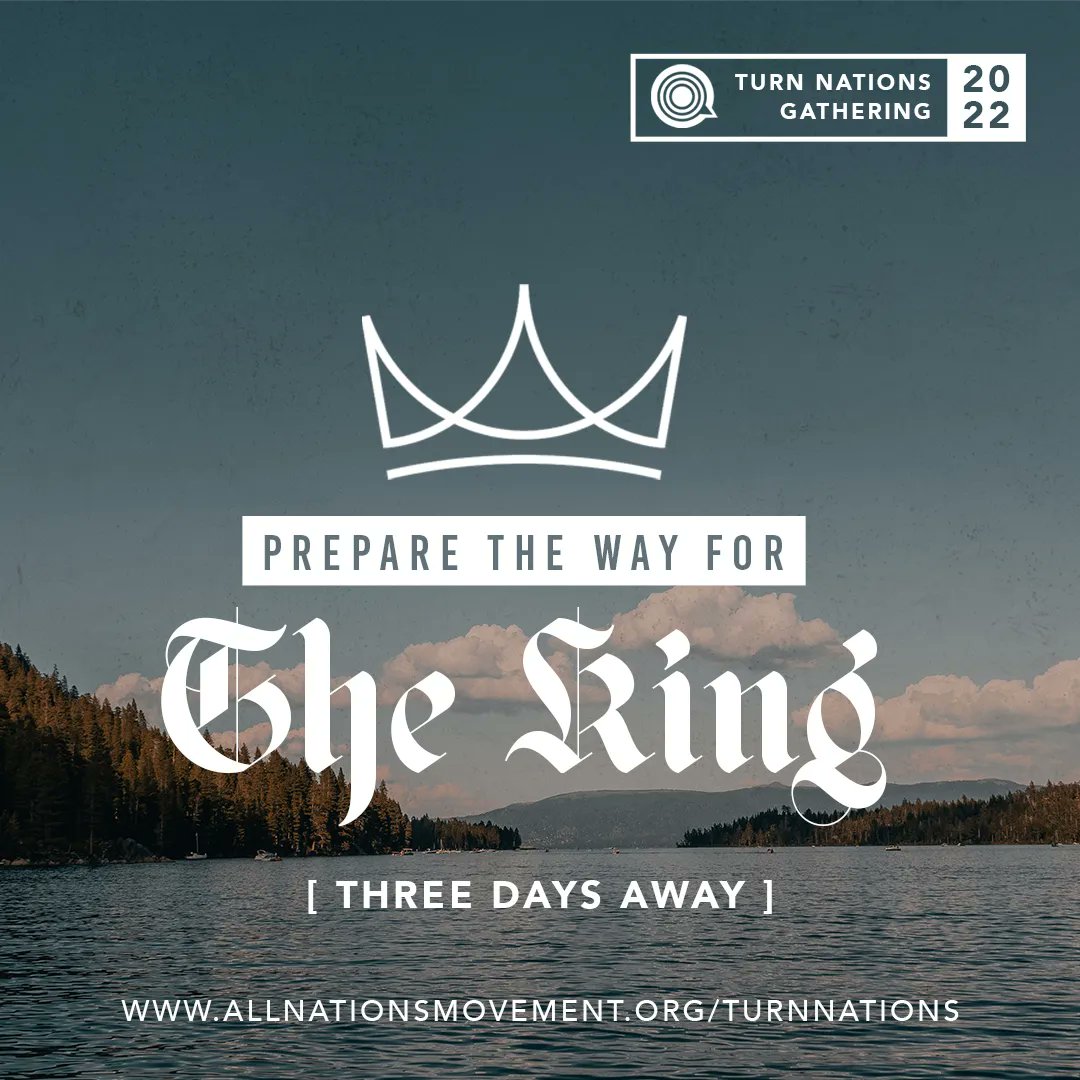 We are so expectant a powerful move of God! Come and join us for two days of worship, prayer and word ➡️ allnationsmovement.org/turnnations
-
#TurnNations #AllNationsMovement #Event