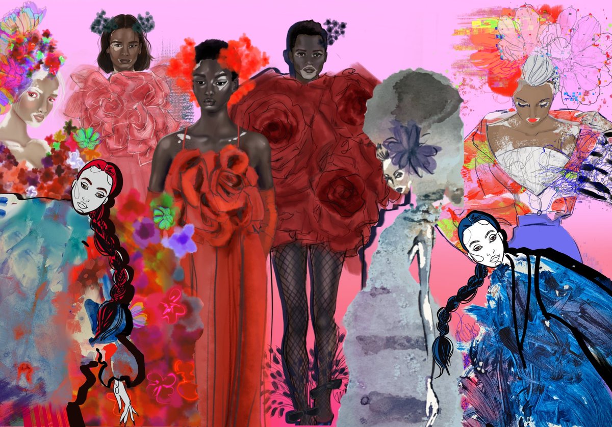 wildy_martinez's tweet photo. Gang gang 🌸🌺🌷
Imagine a #fashion show and all these ladies show up!? #fashionnfts #wildflowerfields #fashionillustration #Illustrator
New header coming soon Xx https://t.co/Wgq8IsRS23