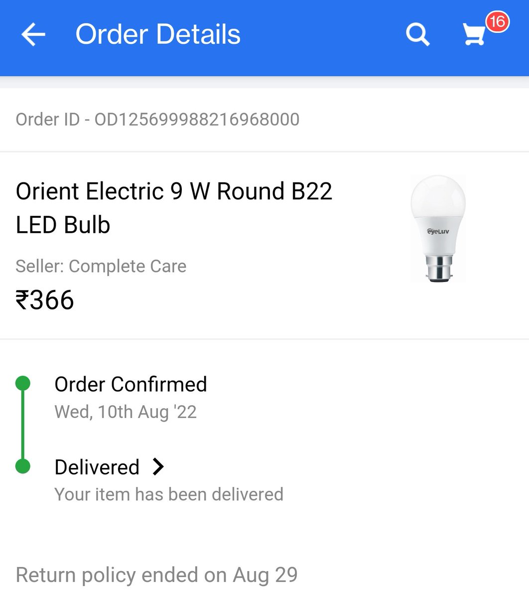 GadgetsPortal's tweet photo. @Flipkart was looking for EyeLuv flickr free lights &amp; was glad to find on Flipkart, ordered 6pcs (cost double compared to normal led). Seller sent me the normal ones, since I didn't open &amp; checked, the return window is now closed &amp; i have been deceived by the fraud seller. HELP? https://t.co/yplymPJ7sY