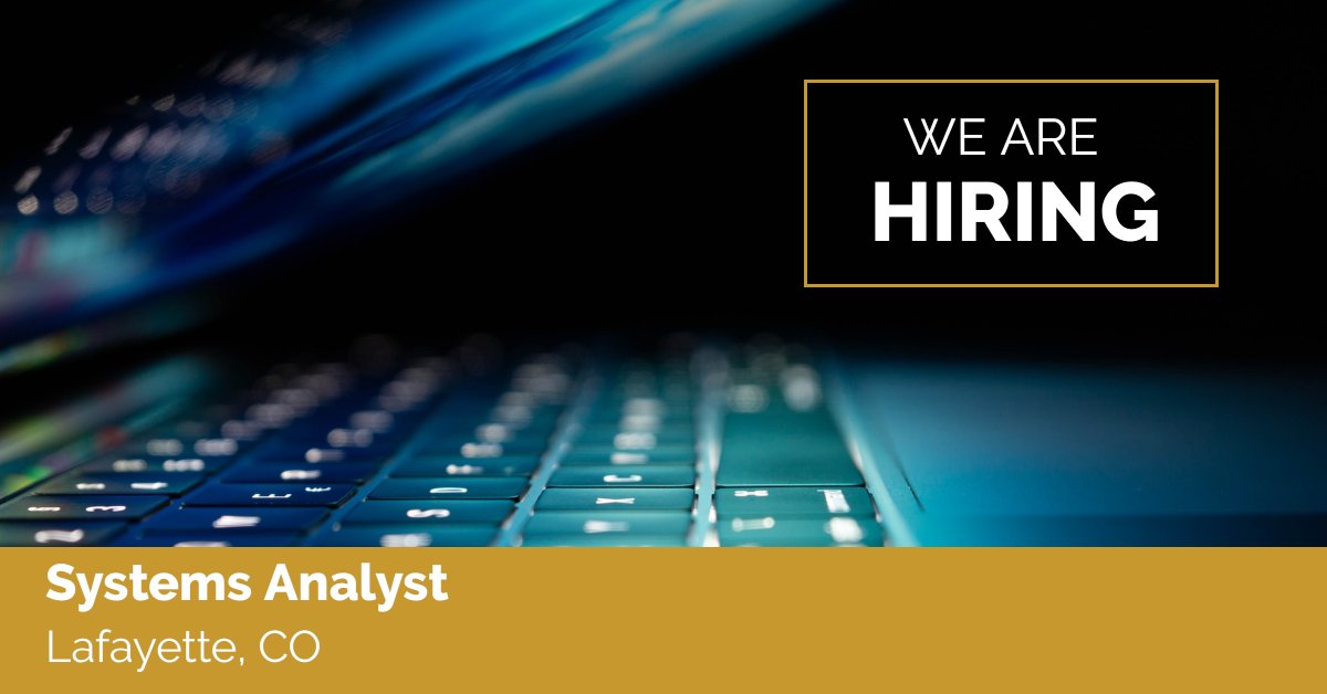 We are looking for a systems analyst with a deep understanding of the complexities of healthcare applications. #EHRjobs #hiring #healthITjobs #coloradojobs

Learn more and apply: loom.ly/0Z50qHE