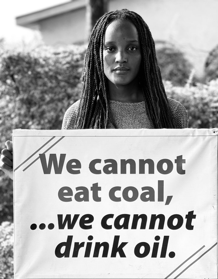 We cannot eat coal,... we cannot drink oil. Keep it in the ground. @vanessa_vash