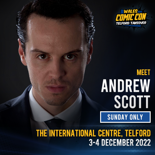 walescomiccon's tweet photo. NEW MEDIA GUEST #WCC2022 - Andrew Scott #Sherlock #Fleabag #HisDarkMaterials #BigHero6 #Spectre #BandOfBrothers #BlackMirror https://t.co/YPpAgNzHxC