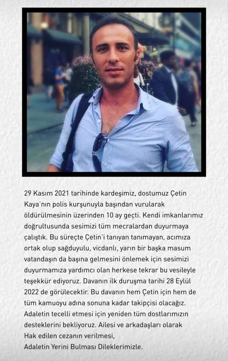 sinemkuplu's tweet photo. #CetinKayaIicinAdalet 
#CetinKaya https://t.co/HtmPfmO0KS