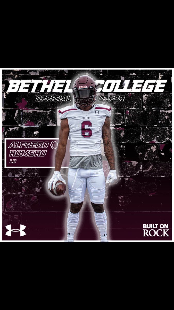 A1fred0Romero's tweet photo. I’m extremely proud to receive my 2nd offer from @Threshers_FB thank you @CoachSchultzBC for the opportunity to play at the next level #BuiltOnRock
#RollOn https://t.co/tOdEp7UGnm