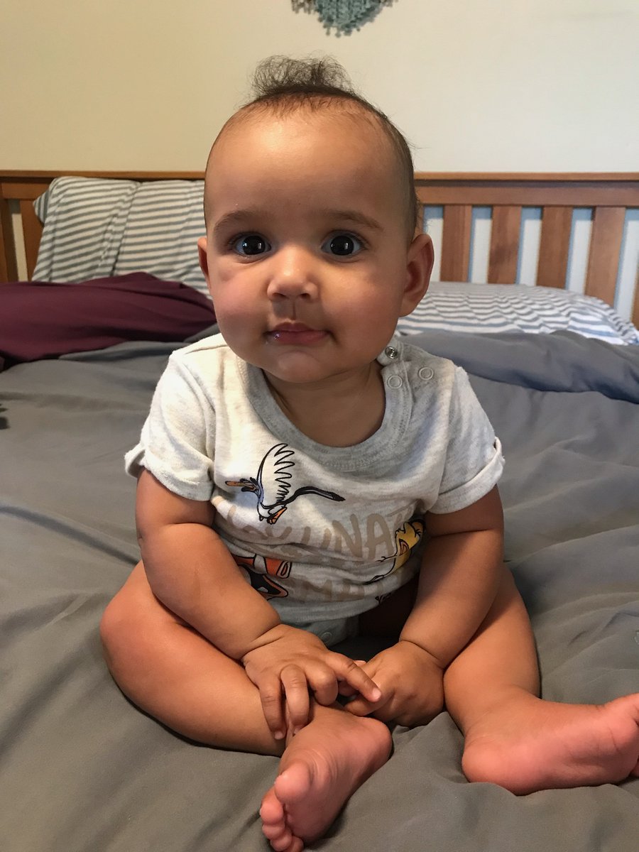 JerrellPWill's tweet photo. My baby has a natural mohawk and it's a little strange but a lot of cute. https://t.co/wtIT7HMN5U