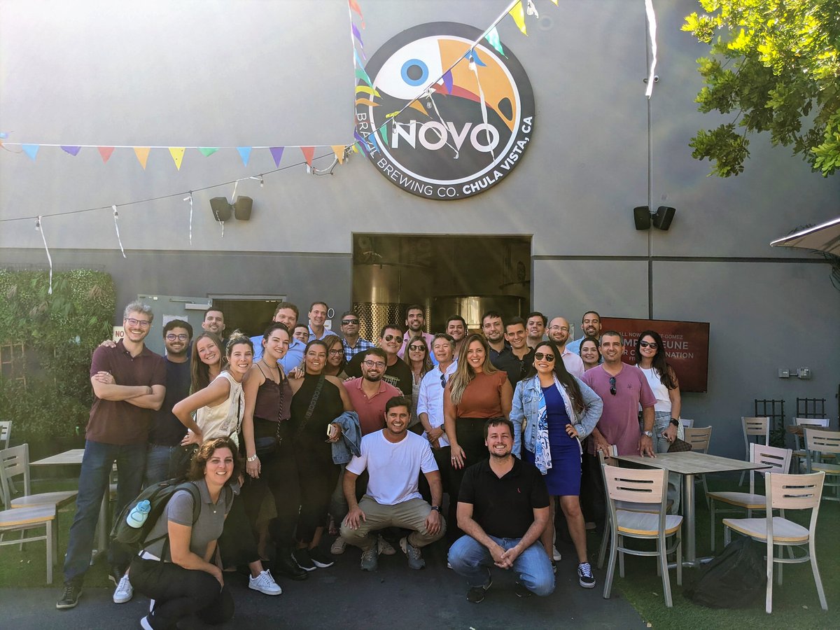 Our COPPEAD UFRJ students were invited to <a href="/novobrazilbrew/">NOVO Brazil Brewing</a> &amp; <a href="/Nova_Kombucha/">NOVA Kombucha</a> to learn more about innovation in product creation and marketing. A special thanks to Tiago for his hospitality and generosity. Muito obrigada por tudo!