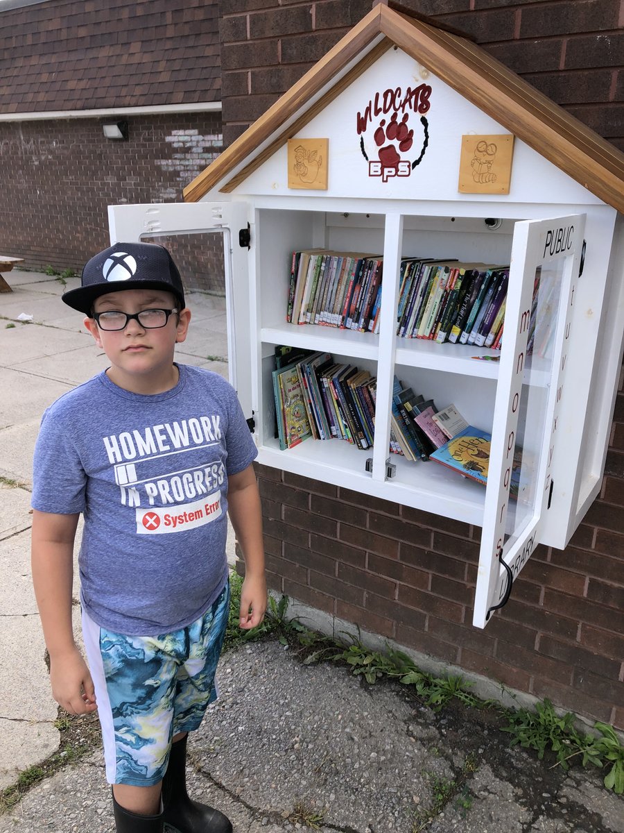 Hey Wildcats!!
We are a school of readers! Many of our students take advantage every chance they can to read a book out of our 'Free Library'. It was built for us by students at Bayside Secondary School.
Check it out!