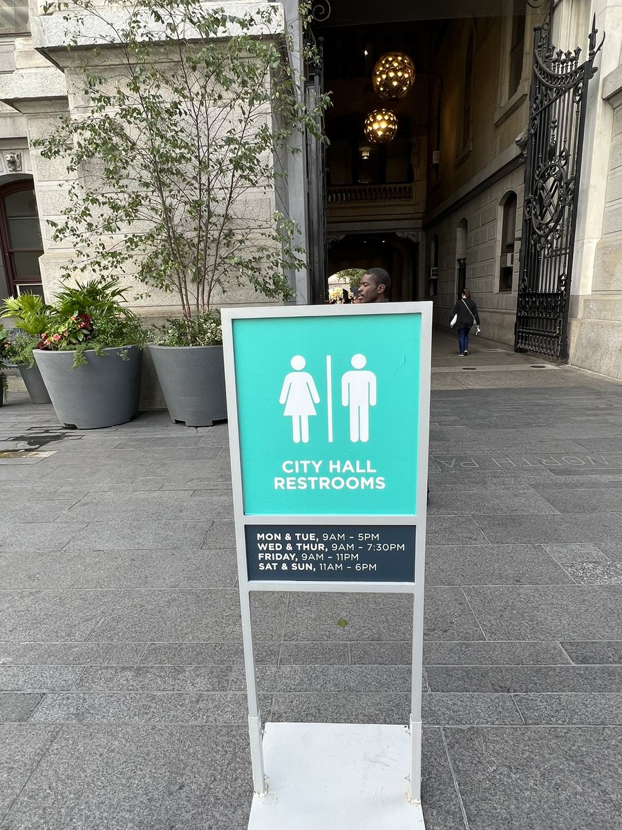 Just found out you have to go through airport level security to go to the restrooms at Dilworth park. Wtf
