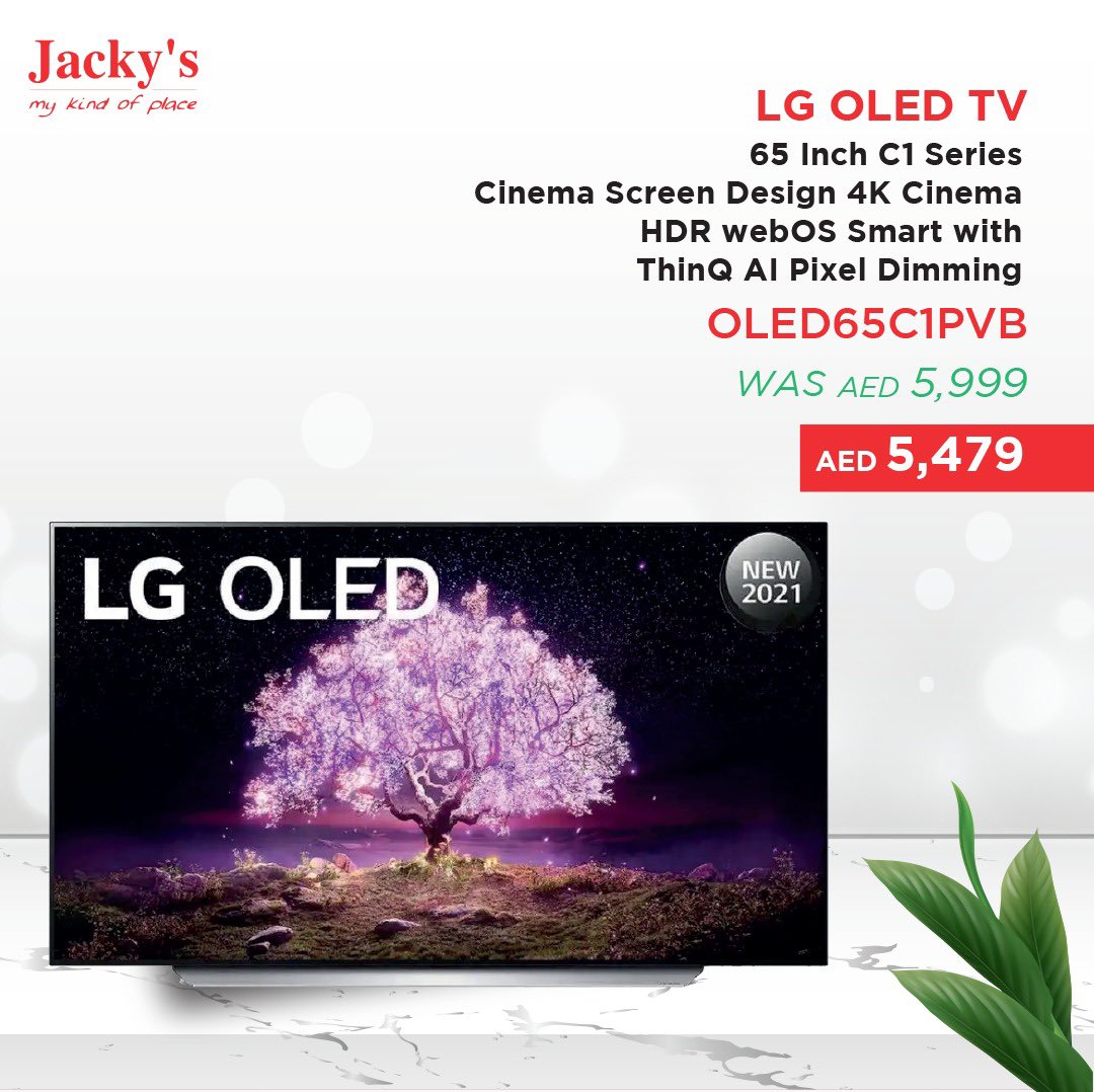 jackysuae's tweet photo. LG OLED TV 65 Inch C1 Series Cinema Screen Design 4K Cinema HDR webOS Smart with ThinQ AI Pixel Dimming - OLED65C1PVB

Shop Online now from https://t.co/s7CDB2eKSa:

https://t.co/SIuYMe8Ypq

تسوق عبر الانترنت 

Delivering across all UAE

#dubai #jackyselectronics #uae https://t.co/ARxCzOEQ4M