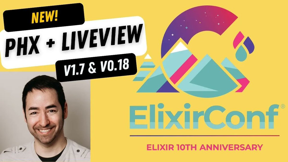 ElixirConf 2022 - <a href="/chris_mccord/">Chris McCord</a> - Phoenix + LiveView Updates buff.ly/3AXBV4s