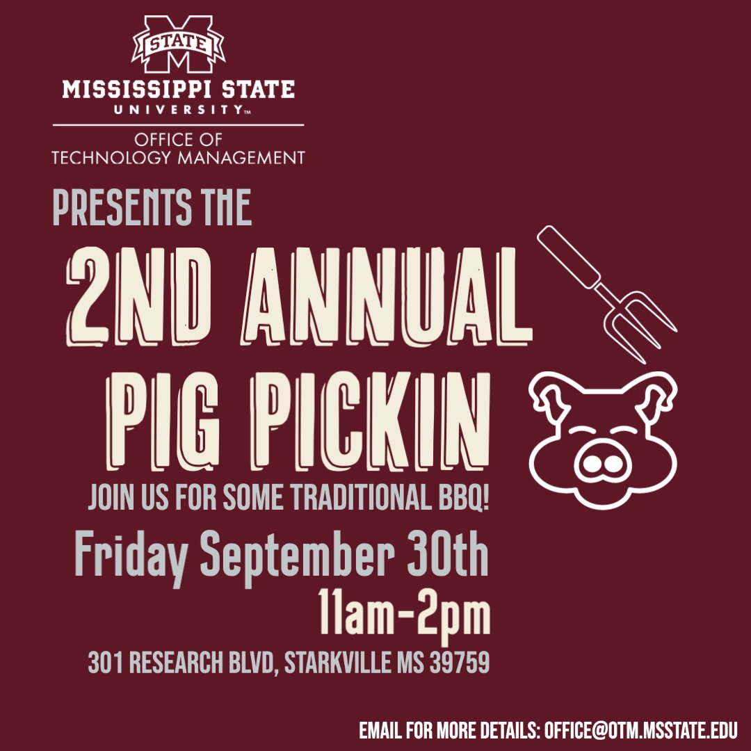 This Friday is our 2nd Annual Pig Pickin! Email us for more details!