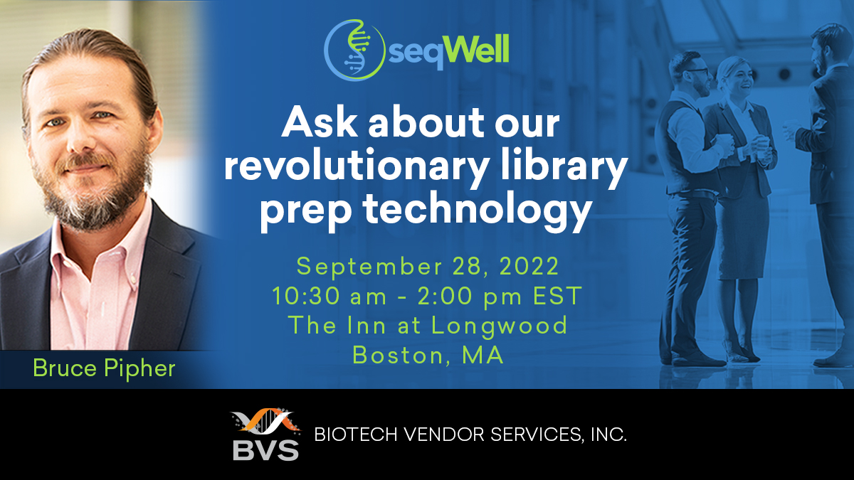 seqWell's tweet photo. Anyone in Boston who's interested in accelerating their research with the latest #NGS technology should plan to attend the #Biotech Vendor Service's Tech Expo on 9/28. It’s sponsored by the best scientific suppliers (including #seqWell). 

Register here: https://t.co/sSOiMWFaVh https://t.co/mpyj8egbHr