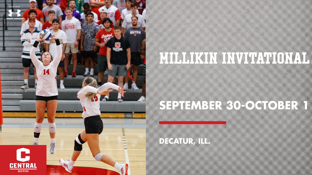 Dutch Volleyball travels to Decatur, Illinois this weekend to play at the Millikin Invitational.

#GoDutch #rollriversVB