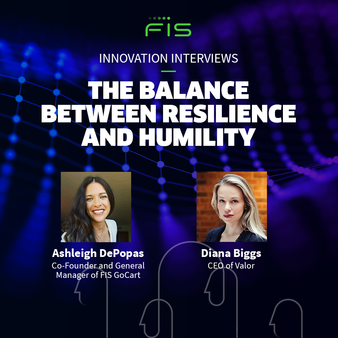 In the first article from our Innovation Interviews series, Valour's Diana Biggs spoke with FIS' Ashleigh DePopas on why leaders must have balance between resilience and humility. Read more here: spr.ly/6014Mkh3I

#WomeninFintech #fintechleaders #InnovationInterviews