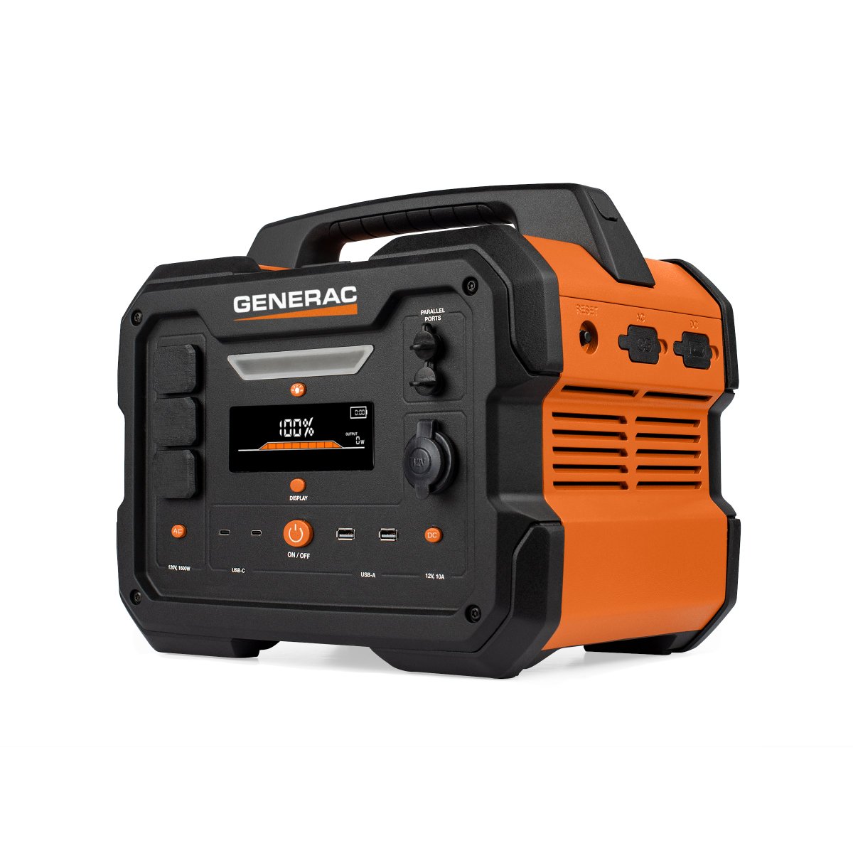 Generac's tweet photo. We’re excited to introduce our newest product; the Portable Power Station! Take it with you wherever you go, indoors or out. Get yours today! https://t.co/rwbhWqsIKo #TakeCharge #PoweredByGenerac https://t.co/RP5QGNEMkc