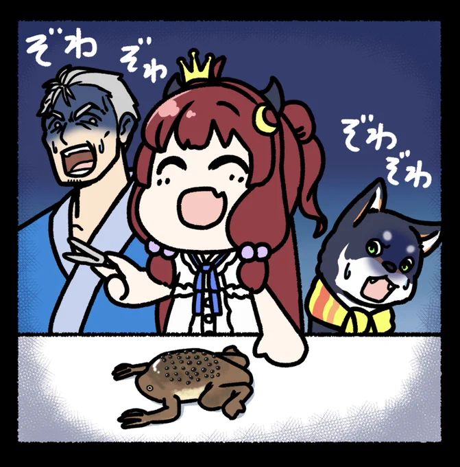 ロアちゃんおいらは労働してきま!
今日は9月28日まけんグミの日
👊9✌️2✋8の語呂合わせからできたとか
ロアちゃんでじゃんけんと言えば、おばあさん3人にじゃんけんを挑まれた話とかあったよね
もしかして四部のスタンド使いだったりして

ロアちゃんがぴぱぴぱした時描いたやつ
 #ロアちゃんへ 