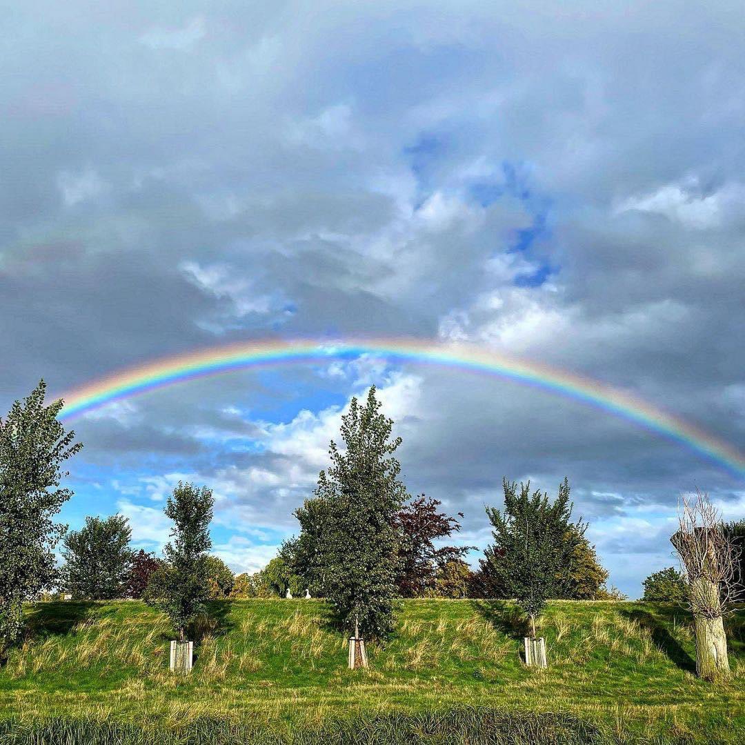 Mooie regenboog boven de Geniedijk #hoofddorp #haarlemmermeer #liefsuithaarlemmeemeer