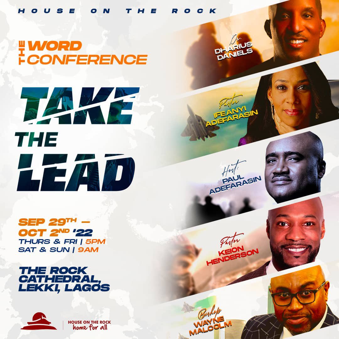 HouseOnTheRock's tweet photo. It will be Word &amp; Music unusual at the #WordConference2022 with @PastorKeion, @DhariusDaniels, @businessbishop, @IAdefarasin, @pauladefarasin, @MMercychinwo, @nathanielblow, @onosariyo, @mystermiracle, @AdaEhiMoses, @mosesblisslive, @preyeodede, @DunsinOyekan &amp; you, tag others! https://t.co/xrDZ7JlMha