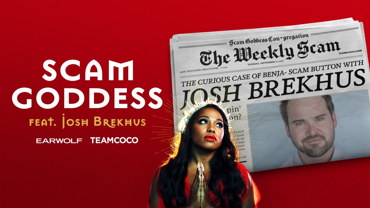 TeamCoco's tweet photo. 🚨 NEW @scamgoddesspod 🚨 @joshbrekhus joins @divalaci to discuss #FredericBourdin, a serial imposter who took on about 500 identities and convinced many that he was a school age runaway, well into his adulthood. #TheImposter 😮 Listen: https://t.co/D4p5PaUOCE https://t.co/PrbmDnLVcE