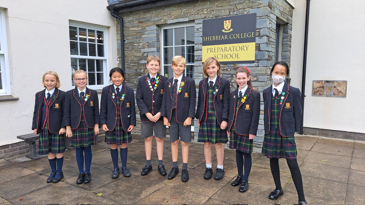 ShebbearCollege's tweet photo. Our new Prep School Prefect Team for 2022-23 has been announced! Congratulations to our Heads of Prep School, Annabelle L and Tyler, our House Captains, Harry, Annabelle G, Nicola and Tabby and our Prefects, Flora and Cherrie. Well done everyone! 🌟

#shebbearprep #prepschool https://t.co/mT8pCPrBXP