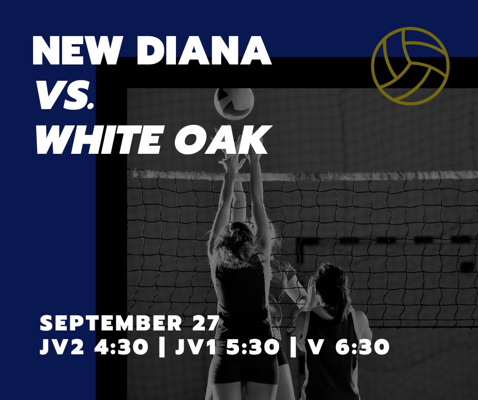 IT’S GAME DAY!! Come and pack the gym as we take on White Oak at home tonight! 🦅💙🏐