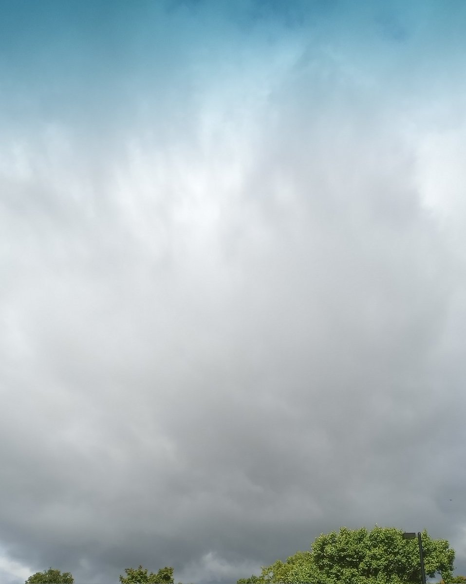 Well, shoot, it doesn't look as good as in person! This cloud seemed to be raining above itself! #clouds #rainyweather #michiganweather #ThePhotoHour