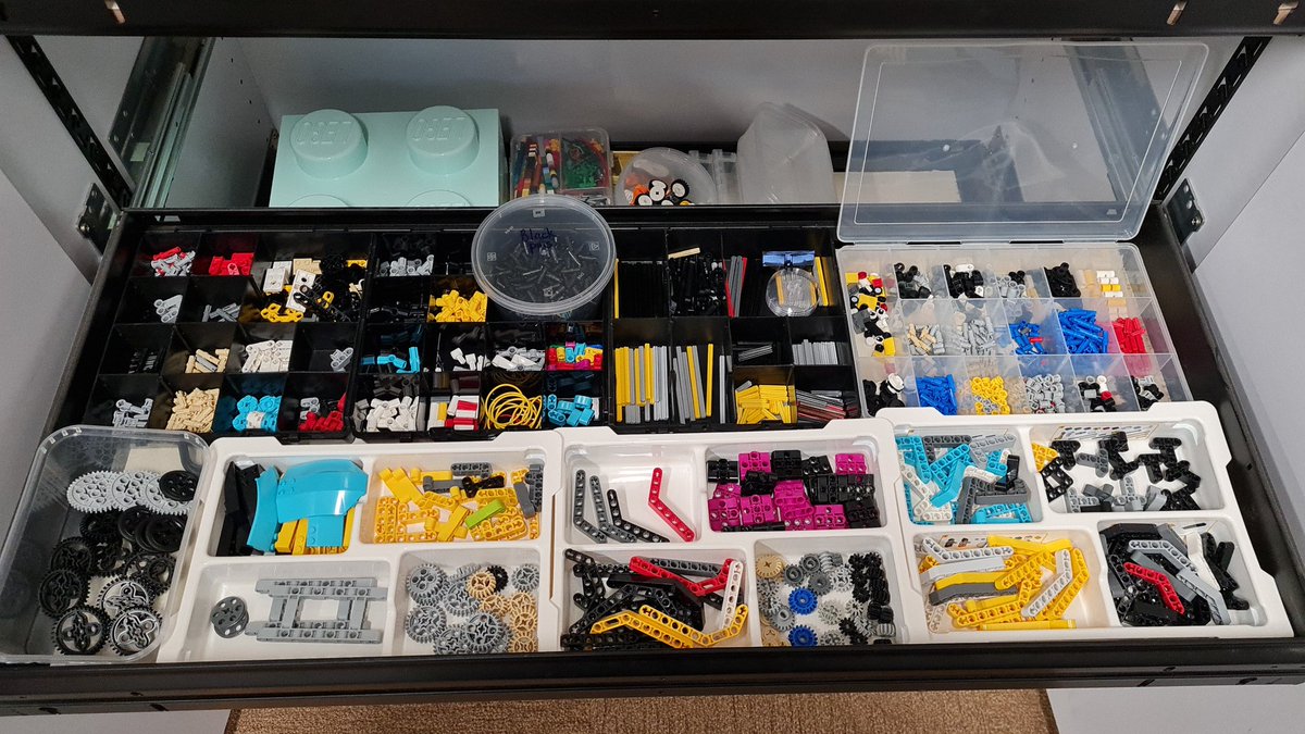This is the Lego cabinet in my classroom. I spent a lot of time sorting it out. The organisation gives me joy. It is the little things in life.