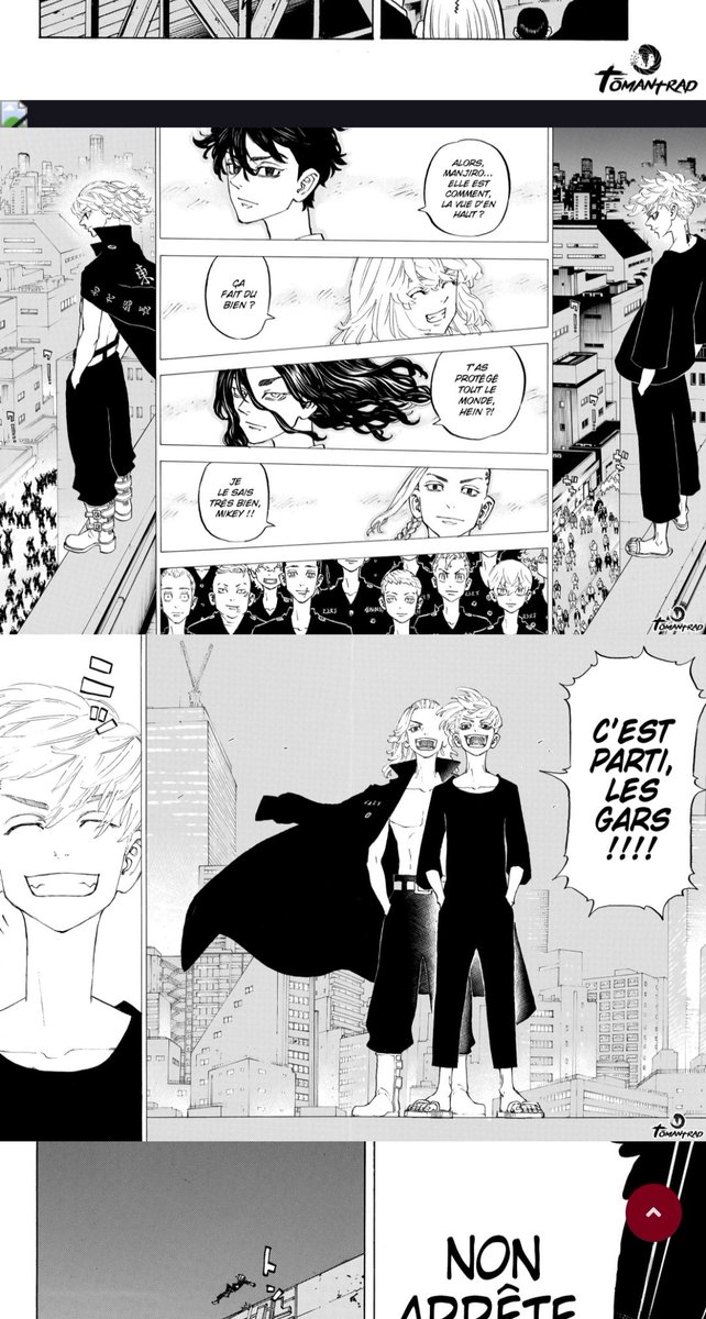 VoxNeko's tweet photo. #TokyoRevengers271 Ducoup et si le Mikey du Bonten connaissant le fonctionnement du voyage temporel par Wakasa ou Sanzu avait non pas chercher à se suicider mais plutôt déclencher son saut temporel, il a "tuer" Takemichi et à voulu mourir juste après c'est peut être pas un hasard https://t.co/l4NcnhJaaZ