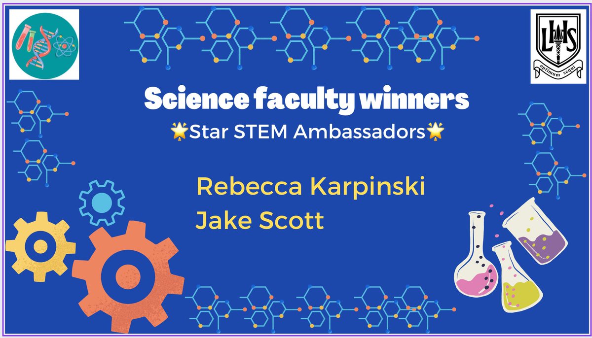 LHS_Science_'s tweet photo. Now for some legends of STEM..first up our Amazing STEM Leaders from last session Jake and Rebecca ๐คโฆ#LHSPrizeGiving https://t.co/a6PgeFo9z2