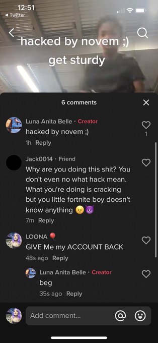 Recover my TikTok account for me &amp; I&rsquo;ll pay you 100$ #hacker #jobsearch https://t.co/4NvD3pBKov<a href="/tag/hacker"class="tags"><span>#hacker</span></a><a href="/tag/jobsearch"class="tags"><span>#jobsearch</span></a>